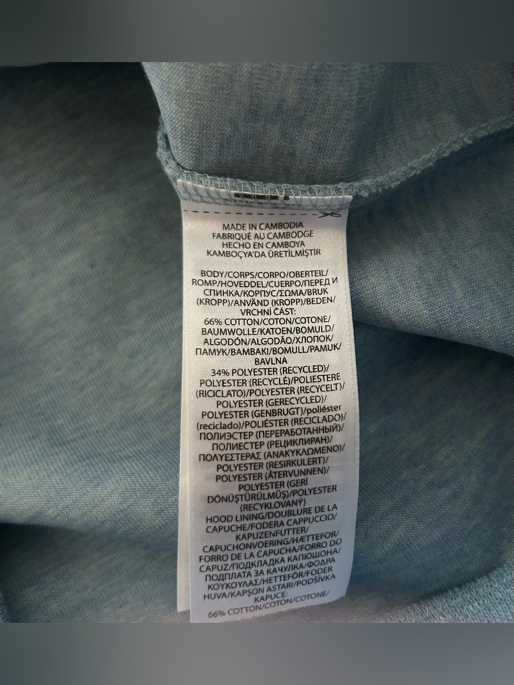 Polo Ralph Lauren NWT Double Knit Script Logo Hoodie Blue Heather Small - Picture 6 of 12
